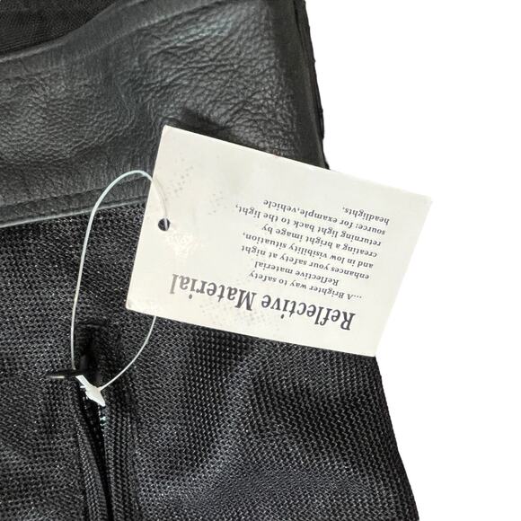 River Road Motorcycle Jacket Men's Size 44 Mesh Ventilated Black Zip Out Liner - Picture 4 of 16